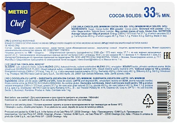 Шоколад Horeca 33%, 1кг