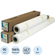 Бумага широкоформатная HP Bright White InkJet 90г 610ммх45.7м 50,8ммC6035A