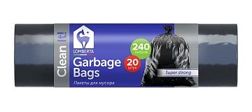 Пакеты для мусора Lomberta 35мкм 240л, 20шт