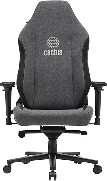 Кресло Cactus CS-CHR-MAG-GY серый/черный крестов. сталь пластик черный