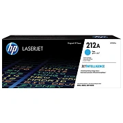 Картридж лазерный HP (W2121A) Color LaserJet M554/M555, №212A, голубой, оригинальный, ресурс 4500 ст