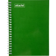 Бизнес-тетрадь А5 80л  ATTACHE, спираль, т.-зеленый, блок 60г, обложка 215г