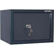 Сейф BRABIX 'КМ-260', 260х360х290 мм, 13 кг, ключевой замок + полка, крепление к стене, 291165