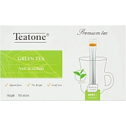 Чай TEATONE 'Green tea' зеленый классический, 100 стиков по 1,8 г, 1241