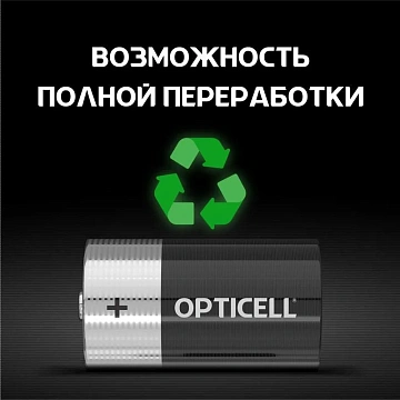 Батарейки Opticell Basic D, 2шт