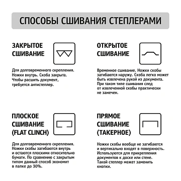 Степлер мощный Deli Effortless E0386(N23/6-23/17)до120л,энергосб,пл/мет,асс