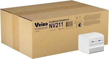 Диспенсерные салфетки Veiro Professional Comfort белые, 16.2х21см, 2 слоя, 220шт