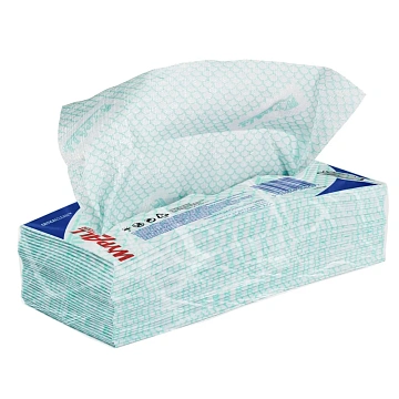 Протирочные салфетки Kimberly-Clark WypAll Х50 7442, листовые, 50шт, 1 слой, зеленые