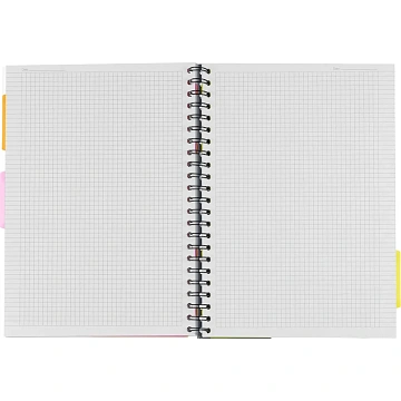 Бизнес-тетрадь 140л,кл,А4,SPIRAL BOOK Синий,евроспир,обл.пласт,раздел.84101