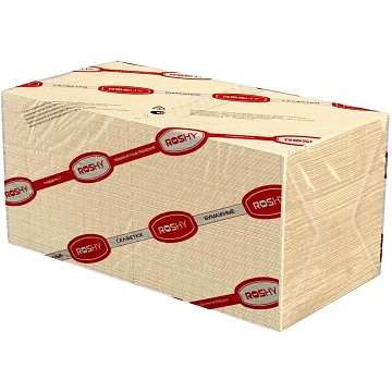 Салфетки сервировочные Roshy 33х33см, шампань, 1 слой, 250шт