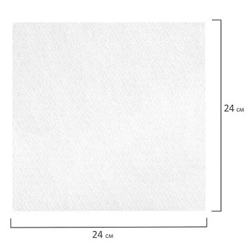 Салфетки бумажные 400 шт., 24х24 см, 'Big Pack', белые, 100% целлюлоза, LAIMA, 114724