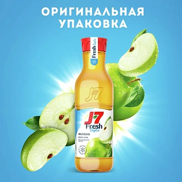 Сок J7 Fresh Taste яблоко осветленный, 850мл