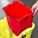 Ведро Rubbermaid WaveBrake для грязной воды, красное, FG9C7400RED