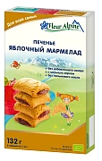 Печенье Fleur Alpine Яблочный мармелад без сахара (22г x 6шт), 132г