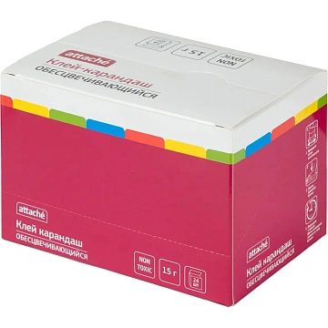 Клей-карандаш 15г Attache хамелеон - обесцвечивающийся