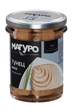 Тунец Магуро полосатый натуральный филе, 200г