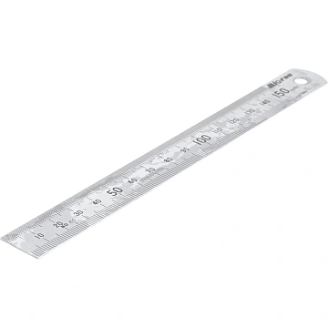 Линейка измерительная 150х19 мм металлическая Micron 42158