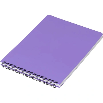 Блокнот А5,60л,кл,спир,пласт.обл,тонир.бл. Attache Bright colours Сиреневый