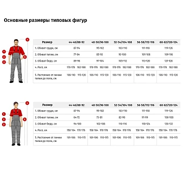 Костюм летний жен. л20-КБР сер/красн (р.60-62) 170-176 (Арсенал-СП)