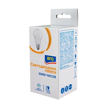 aro Лампа светодиодная E27 4000K Led 11Вт груша