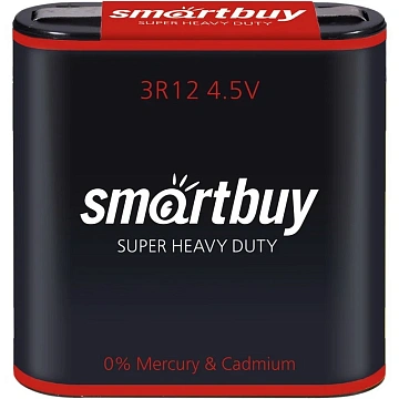 Батарейка Smartbuy солевая 3R12/1S 1шт/бл (SBBZ-3R12-1S)