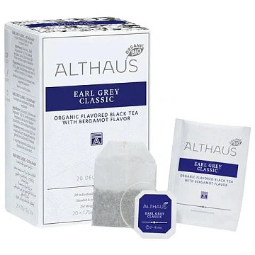 Чай ALTHAUS 'Earl Grey Classic' черный, 20 пакетиков в конвертах по 1,75 г, ГЕРМАНИЯ, TALTHB-DP0031