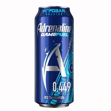 Напиток энергетический Adrenaline Game Fuel, 449мл