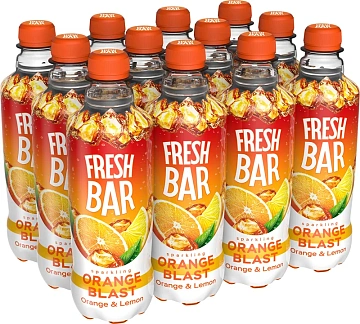 Напиток газированный Fresh Bar Апельсин-лимон, 480мл