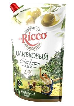 Майонез Mr. Ricco Extr Vigin оливковый 67%, 800мл