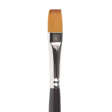 Кисть художественная профессиональная BRAUBERG ART CLASSIC, синтетика мягкая под колонок, плоская, №