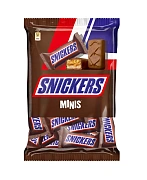 Конфеты шоколадные Snickers Minis, 180г x 9 шт