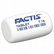 Ластик FACTIS Tablet T 18 (Испания), 45х28х13 мм, белый, скошенный край, CMFT18