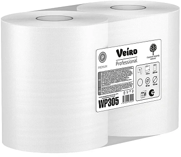 Бумажные полотенца Veiro Professional Basic К101, в рулоне, 180м, 1 слой, белые