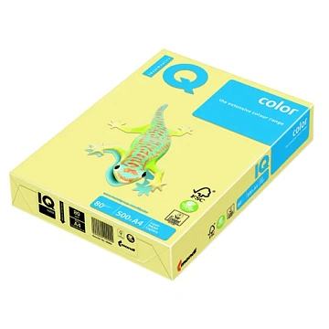 Бумага IQ 'Color trend' А4, 80г/м2, 500л. (лимонно-желтый)