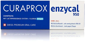 Зубная паста Curaprox Enzycal 950, 75мл