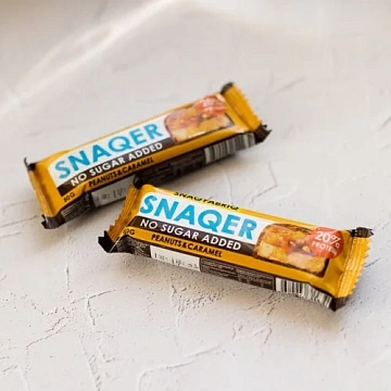 Батончик протеиновый Snaq Fabriq Арахис-карамель-шоколаде без сахара, 50г