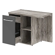 Тумба приставная MCRT1055(L) Антрацит/Сосна Нордик 1000х550х750 MORRIS TREND