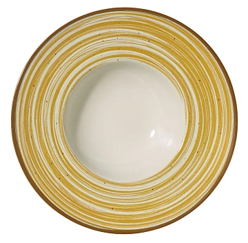 Тарелка Metro Professional Madleen Yellow 28см, для пасты, 6шт/уп