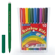 Фломастеры Centropen 'Rainbow Kids', 10цв., трехгранные, смываемые, ПВХ