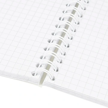 Бизнес-тетрадь Цветы А5 96л,клетка,обл. мел,картон, спираль,гол