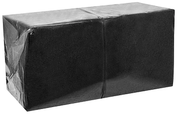 Салфетки сервировочные Roshy 33х33см, черные, 1 слой, 250шт