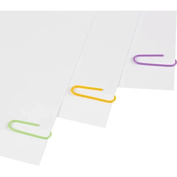 Скрепки Attache Bright Colours с полимерн.покрыт,28мм,разноцветн,100 шт/уп