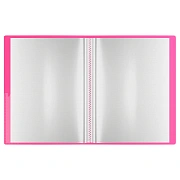 Папка с 10 вкладышами Berlingo 'Your Way', 17мм, 600мкм,  розовый неон, с внутр. карманом
