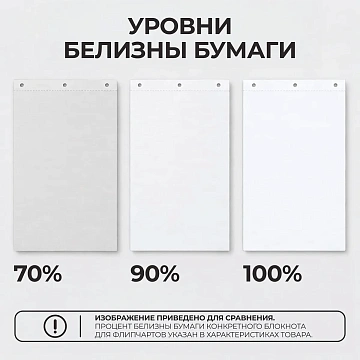 Бумага для флипчартов белый 67,5х98 50 лист. 5 бл/уп 80гр