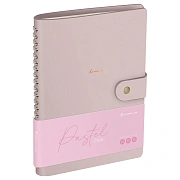 Записная книжка А5 96л. ЛАЙТ, кожзам, скрытый гребень, Greenwich Line 'Pastel. Pink', блок в линию