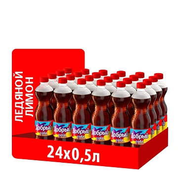 Напиток Добрый Cola Ледяной лимон газированный, 500мл