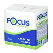 Салфетки сервировочные Focus Economic Choice 5053498, 24х23см, 1 слой, 100шт, белые