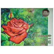 Папка для акварели/планшет, А2, 420х594 мм, 20 л., 200 г/м2, бумага ГОЗНАК 'Скорлупа', 'Алая роза',