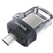 Флеш-память SanDisk Ultra Dual Drive, 16Gb, USB 3.0, micUSB, SDDD3-016G-G46