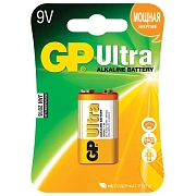 Батарейка 1 шт., GP Ultra G-Tech, Крона (6LR61, 6LF22, 1604A), алкалиновая, блистер, 1604AU-5CR1